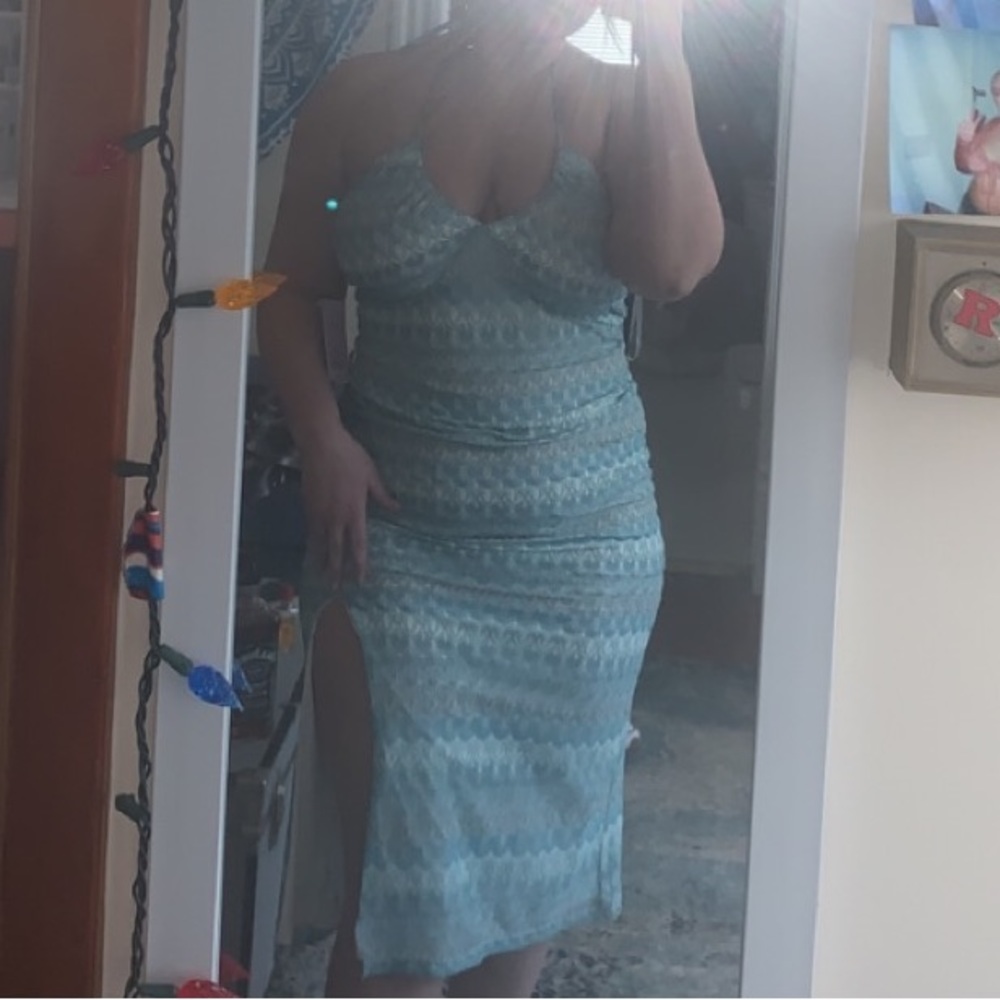 Wild Fable A-Line Summer Midi Dress with a slit